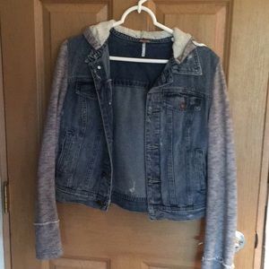 Denim & sweatshirt jacket